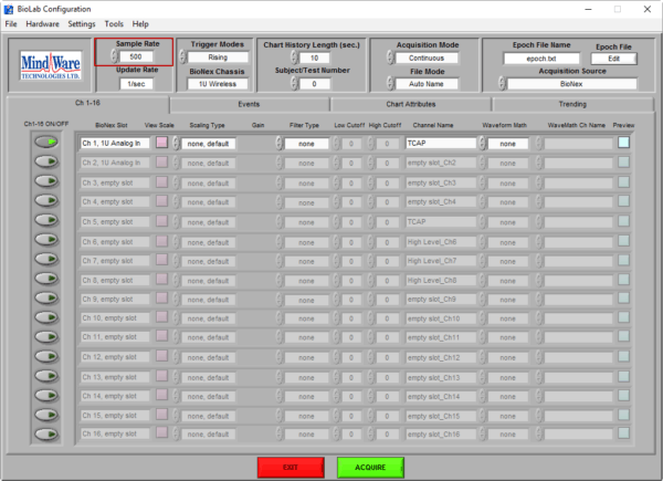 Sample Rate