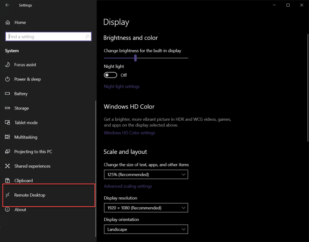 KB0088 Remote Desktop Options MindWare Technologies Support